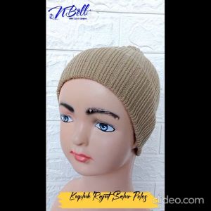 KUPLUK BAYI RAJUT / KUPLUK POLOS SALUR / TOPI BAYI UMUR 0-3 TAHUN LAKI COWOK