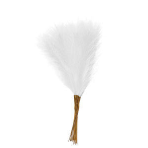 55CM 10PCS Fluffy Pampas Grass Boho Decor Flower Fake Plant Reed Simulated Wedding Party Home Decoration Artificial Flowers