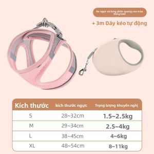 HOOPET | Dây Dắt Chó Mèo Kiểu Áo Giáp