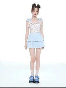 bikini set 2 pieces บอดี้สูทชายหาด ชุดว่ายน้ำผู้หญิง โชว์หลังเซ็กซี่ ผ้าดี มีโครงเสริม