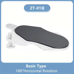 1pc Adjustable Ergonomic Arm Rest - Foldable Desk Extension with Rotating Wrist Pad for Home & Office Comfort Wrist Rest Support