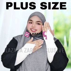 [PLUS SIZE] 88KG - 120KG Handsock Cincin Tutup Aurat Cotton Lembut Plus Size / Handsock Umrah Haji / Handsock Big Size