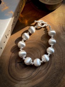 สีเงินยาว งานเต้นรำ สร้อยคอลูกปัด ทันสมัย เรียบหรู ต่างหูโซ่ Lockbone สร้อยข้อมือมือ Heavy Work Series ดีไซน์ Sense