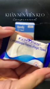 Khăn Giấy Nén FAMAPRO 30*25cm Giấy Ướt Vệ Sinh Cho Mẹ & Bé Khi Đi Du Lịch Làm Từ Cotton An Toàn Tiện Lợi KGN-KV