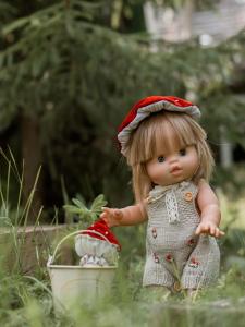 Minikane Doll Soothing Doll Four Limbs Movable Playmate Dress Toy Doll for Children under 14 Years Old Universal Gender