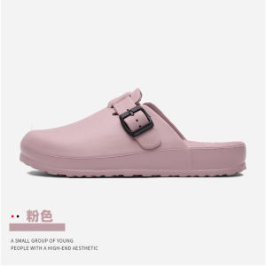 ผู้หญิง ฤดูร้อน ล่อแบบสวมกลางแจ้ง ทันสมัย รองเท้าพยาบาลสวมใส่ง่ายขนาดใหญ่หญิงตั้งครรภ์รองเท้าแตะครึ่งก้นแบน