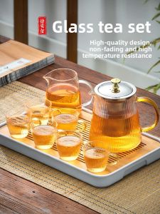 GIANXI | Luxury Home Glass Tea Set with Heat-Resistant Teapot