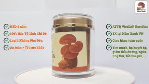 Bào Tử Nấm Linh Chi Đỏ (50gr 100gr) Cao Cấp Loại 1 Giúp Bảo Vệ Sức Khỏe Toàn Diện - Nông Trại Nấm Xanh