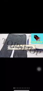 TOPSHOP 1pcs 50x40CM U Shape Esthetician Face Facial Towel Salon Beauty Spa Facial Towel Microfibre Reusable