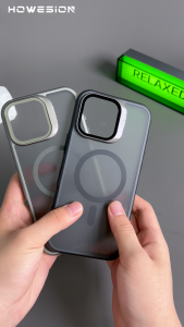 HOWESION เคสแม่เหล็กติดโทรศัพท์ที่ยึดตั้งกันกระแทกปกป้องเลนส์แบบเต็มรูปแบบสำหรับ iPhone 16 Pro Max /15 14 13 12 11 Pro Max เคสป้องกันผิวสัมผัส