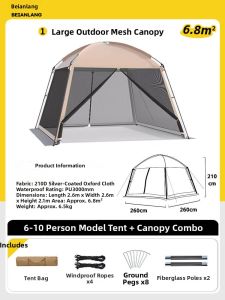 BEIANLANG | Quick-Open Outdoor Tent New 2025 Model Lazy Camping Sunshade Mosquito-Proof