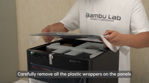 Bambu Lab P1S Combo P1S 3D Printer and AMS Support Up to 16 Colors/Multi Materials 500mm/s Fast Printing & High Precision CoreXY & Auto Bed Leveling Ready-to-Use FDM 3D Printers Large Print Size