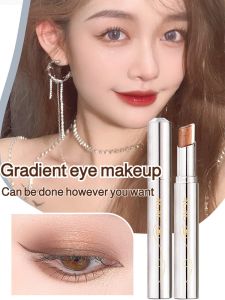 Eye Shadow Stick Pink Brown Eyeshadow Stick Eyeshadow Cream Eye Makeup Fine Pearl AGAG一抹三色渐变眼影棒