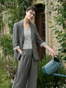 Gloria | Autumn New Three Acetate Flounced Sleeves Blazer