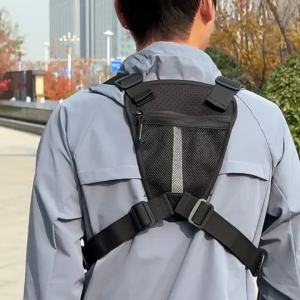 Outdoor Chest Bag For Men Front Rig Pouch Running Vest Phone Holder Tactical Sports Pack Hiking Fishing Molle Camping Backpack