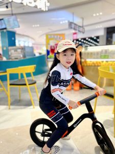 FlashWolf Childrens Balance Bike Riding Suit Quick Dry Sport Long Set Bicycle Performance Racing Suit Professional Cycling Gear