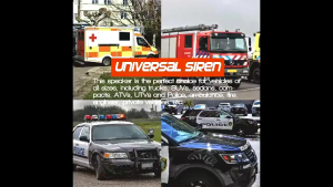 (COD+3 Days Delivery) 9 Sounds 400W 12V Car Alarm Siren Horn + Mic PA Speaker Warning/Recording