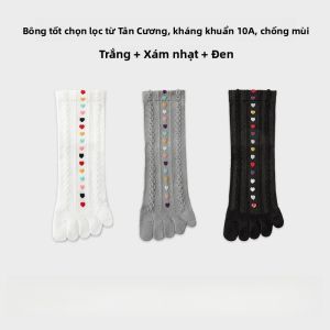 Tất nữ MiiOW năm ngón chống mùi thấm mồ hôi thoáng khí chống khuẩn