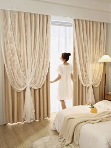 YANYANGTIAN | Lace French Blackout Curtain Fabric 2025 New