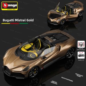 Bburago | Simulation New Convertible Supercar Bugatti Mistral 1:18 Model