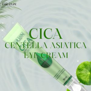 🔥 ส่งฟรี ส่งไว LUR SKIN CICA EYE CREAM 30ml ครีมรอบดวงตา, ลดถุงใต้ตา ชุ่มชื้น ผิวกระชับ