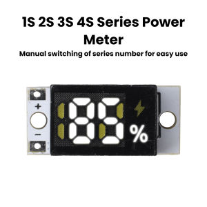 Aideepen | Mini Power Display Indicator 1S 2S 3S 4S Series Battery Meter Lithium Battery Capacity Precision LED Electricity Display Module