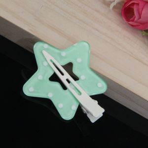 New Korean Style Seamless Star Hair Clips: Wave Pattern Duckbill Clips for Girls' Hair Accessories