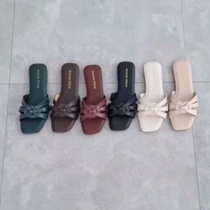 Nicholas Edison Sandal Costa Cream Sandal flat Nyaman Terbaru