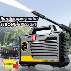 220V High Pressure Washer 2500W Automatic Portable Car Washer Washing Machine Power Spray Pressure Washer Cleaning Machine