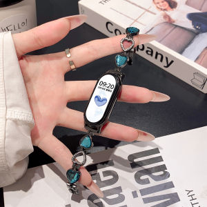 Uhada Metal Band for Xiaomi Band 8 7 6 5 4 3 2 1 Smart Sport Wristband High End Sensation Luxury Minimalist Design Fitness Tracker