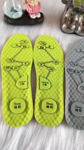 พื้นรองเท้า แผ่นรองเท้ากำจัดกลิ่น พื้นรองเท้าพื้นรองเท้า พื้นรองเท้าแบบสปอร์ตระบายอากาศได้ทุกเพศ ต้านเชื้อแบคทีเรีย นุ่มสบาย insoles