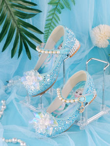 MENGBEIHUAN | Little Girl Princess High Heels Shoes