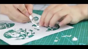 Metal Carving Knife Paper Cutting High Precision Carving Knife 6 pcs of blades plus cutting pens