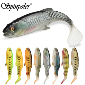 Spinpoler The Predator Soft Fishing Lure Bait drop fishing wobbler swimbait Paddle Tails Silicone Artificial Bait Fishing Tackle