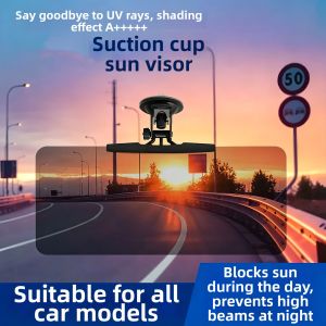Sun and Glare Protection for Electric Vehicles Suction Mount