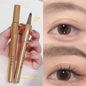 4Point Wild Eyebrow Pencil Long Lasting Easy To Grip Eyebrow Tattoo Waterproof Thin Liquid Lying Silkworm Brow Pen Korean Makeup