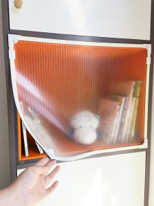 Cabinet Magnetic Suction Anti-Dust Curtain Self-Installed Magnetic Punch-Free Changhong Glass Curtain Shade Curtain Cabinet Door Curtain Stripes