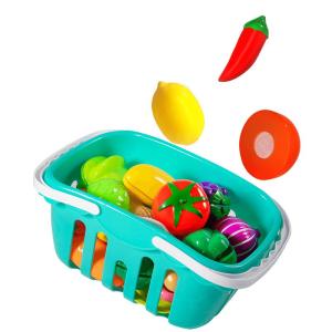 Childrens Kitchen Playset with Fruit and Vegetable Cutting Set BABYSHOME