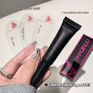 Dorisna ครีมลอกลอกสีย้อมคิ้วลอกออกได้สำหรับเขียนคิ้ว3แผ่นคิ้วยาวคงทนกันน้ำได้กึ่งถาวรครีมลอกย้อมสีคิ้วรอยสัก