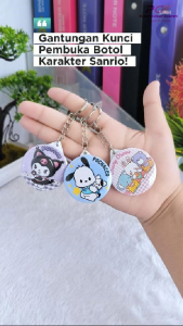 Gantungan Kunci Pembuka Tutup Botol Karakter Sanrio Minuman Soda Kaleng Bottle Opener Souvenir Oleh Oleh Berbagai Karakter Lucu Hadiah