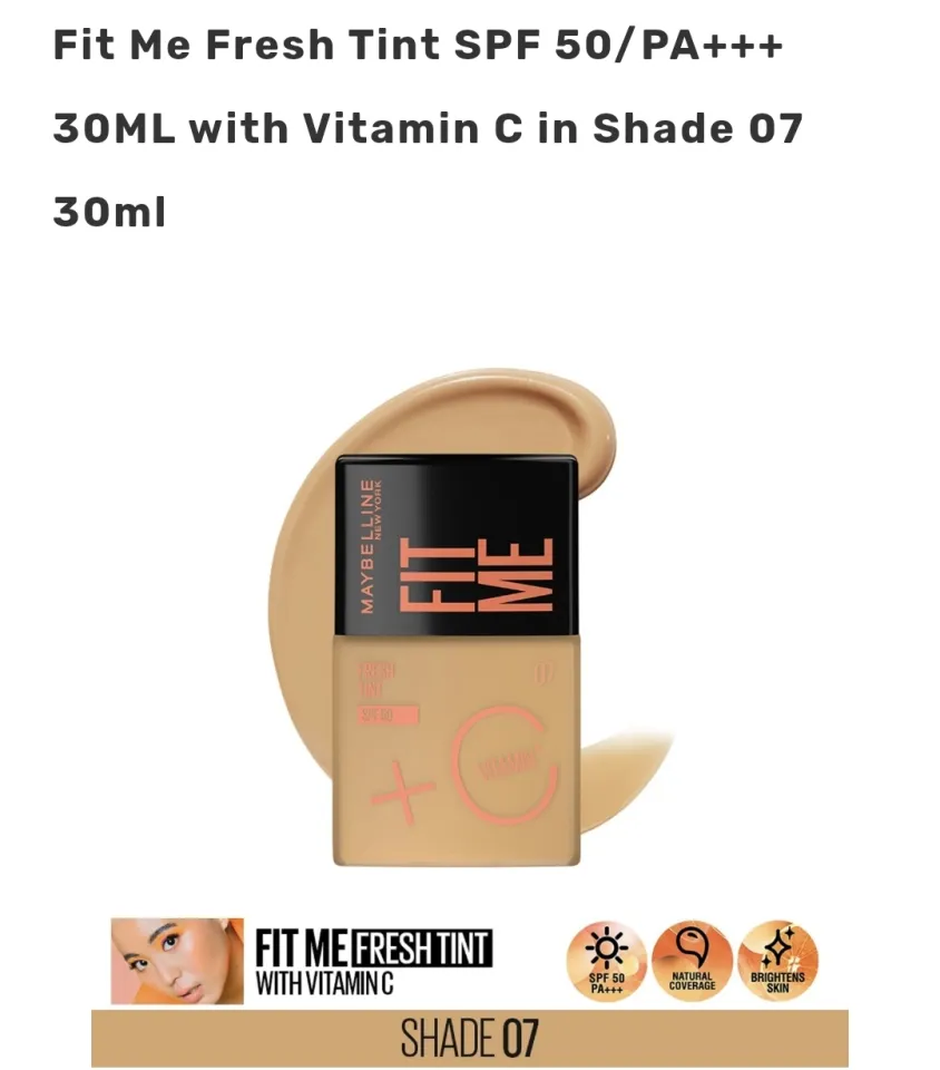 Maybelline New York Fit Me Fresh Tint With SPF 50 & Vitamin C - Shade 05