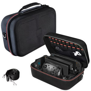 Storage Box for Switch 2 Shoulder Strap Handle Carry Bag for Nintendo Switch 2 Shockproof Pouch Case for Cable Charger Card Slot