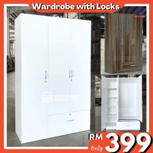 (10.10)Wardrobe with 3 doors H183x1110.10x45.4cm(SKU:30025)