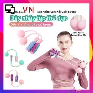 Dây Nhảy Tập Thể Dục Không Dây Chuyên Nghiệp Cho Nữ - Dây Nhảy Không Dây Giảm Cân Thể Dục Tập Gym Tại Nhà Tăng Thể Lực Tại Nhà - Dây Nhảy Đàn Hồi Không Dây Có Bóng