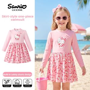 Mesuca | Sun Protection Cartoon Princess Design Swimwear Set