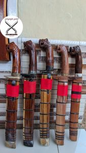 golok tebas palengseran ukiran macan full kayu sonokeling khas galonggong tasikmalaya