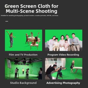AMBITFUL | Green Screen Chroma Key Background Cloth Absorbent Extendable Background Stand