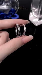 Nhẫn Đôi Bạc S925 Cao Cấp JENSY "Cherish Love" NDARJ7177. Nhẫn Đôi Bạc Nam Nữ