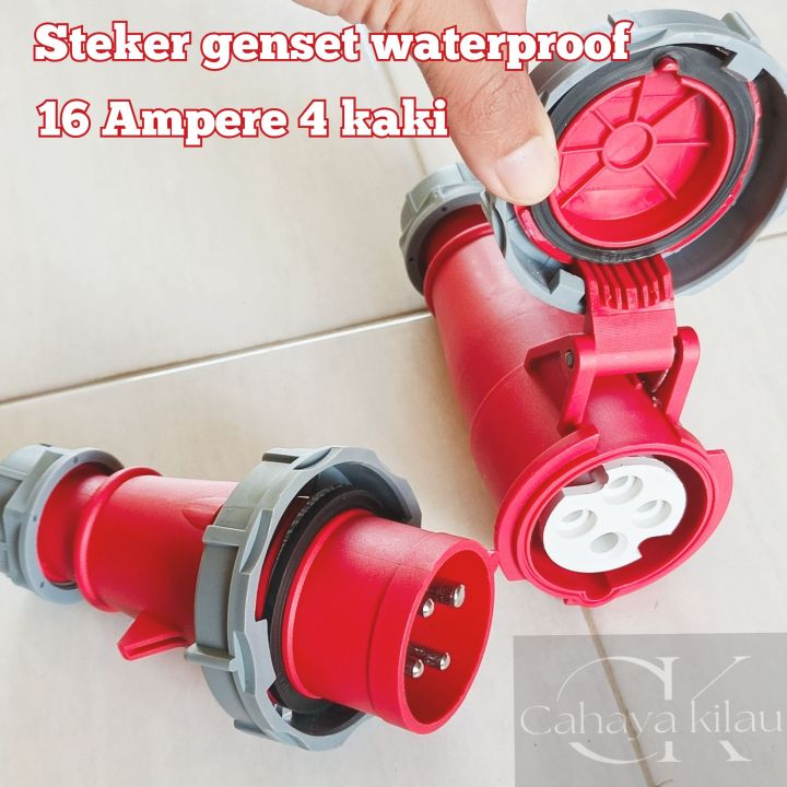 STEKER GENSET OUTDOOR 16 AMPERE 4 KAKI