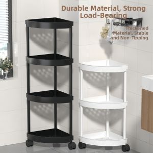 BAIXITANG | Bathroom Corner Shelving Unit Multilayer Triangle Storage Rack
